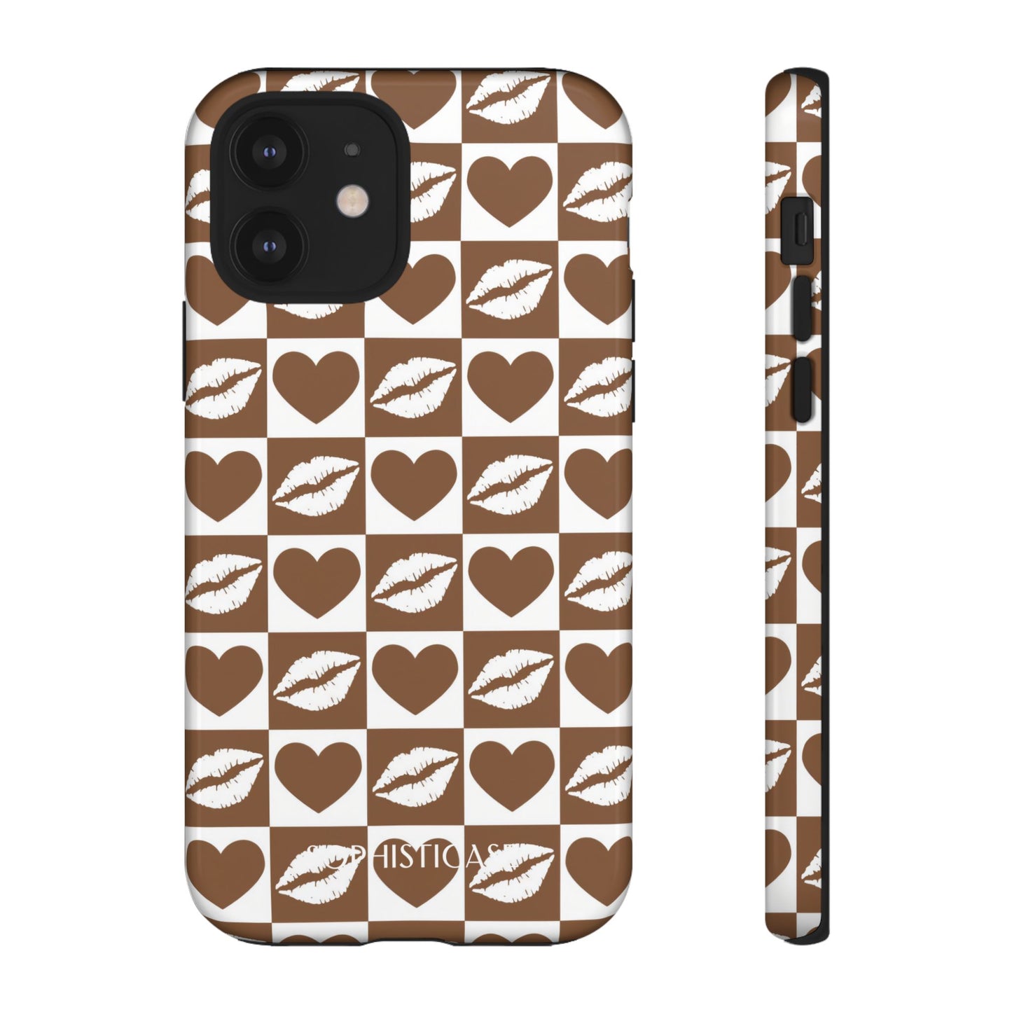 Belle Amie in Deep Brown - Galentines Release - Shockproof Phone Case for iPhone, Samsung Galaxy and Google Pixel