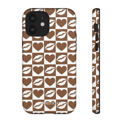 Belle Amie in Deep Brown - Galentines Release - Shockproof Phone Case for iPhone, Samsung Galaxy and Google Pixel