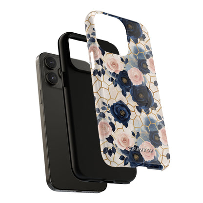 Royal Floral in Navy Hive - iPhone Magsafe Case