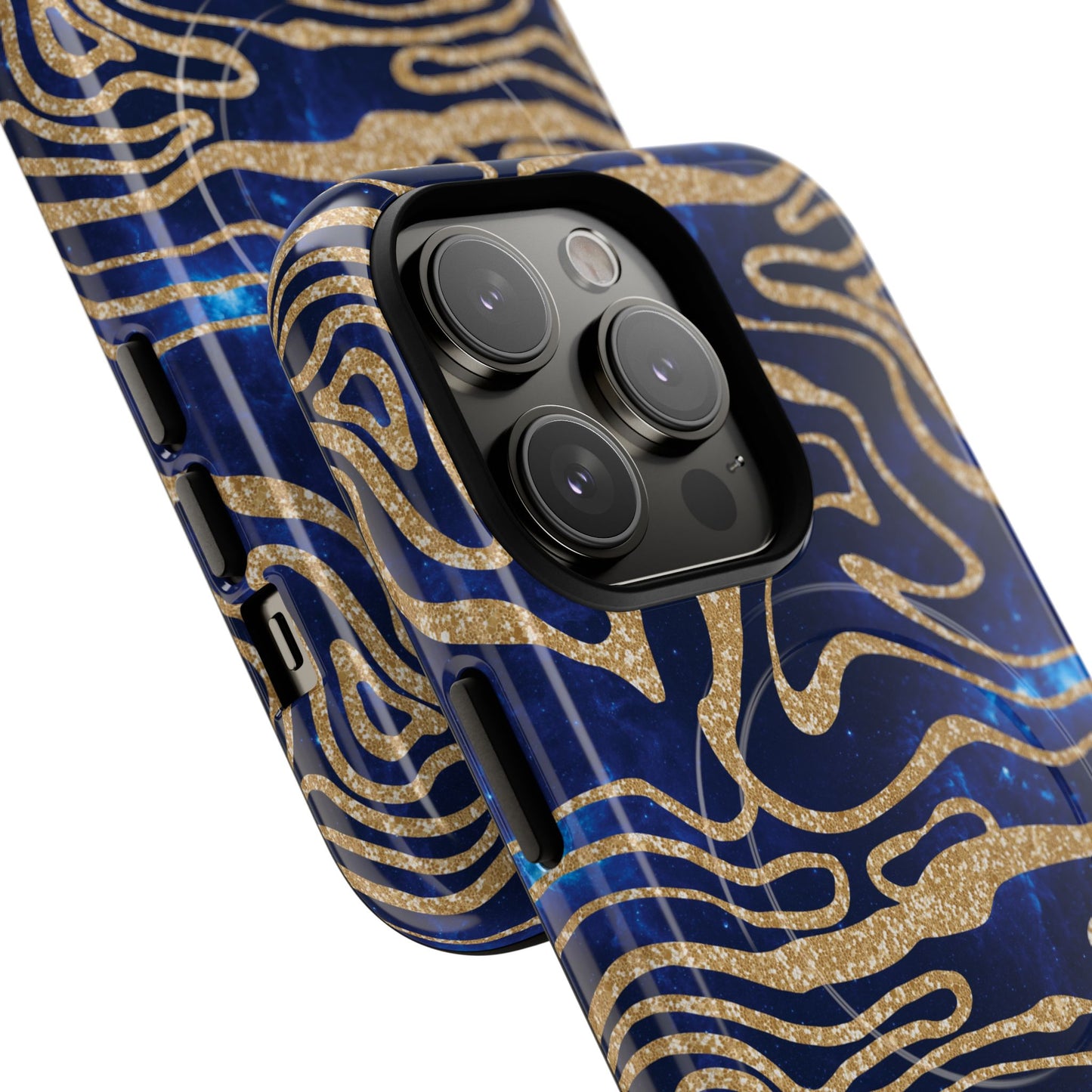 Cosmic Gold in Blue - iPhone Magsafe Case