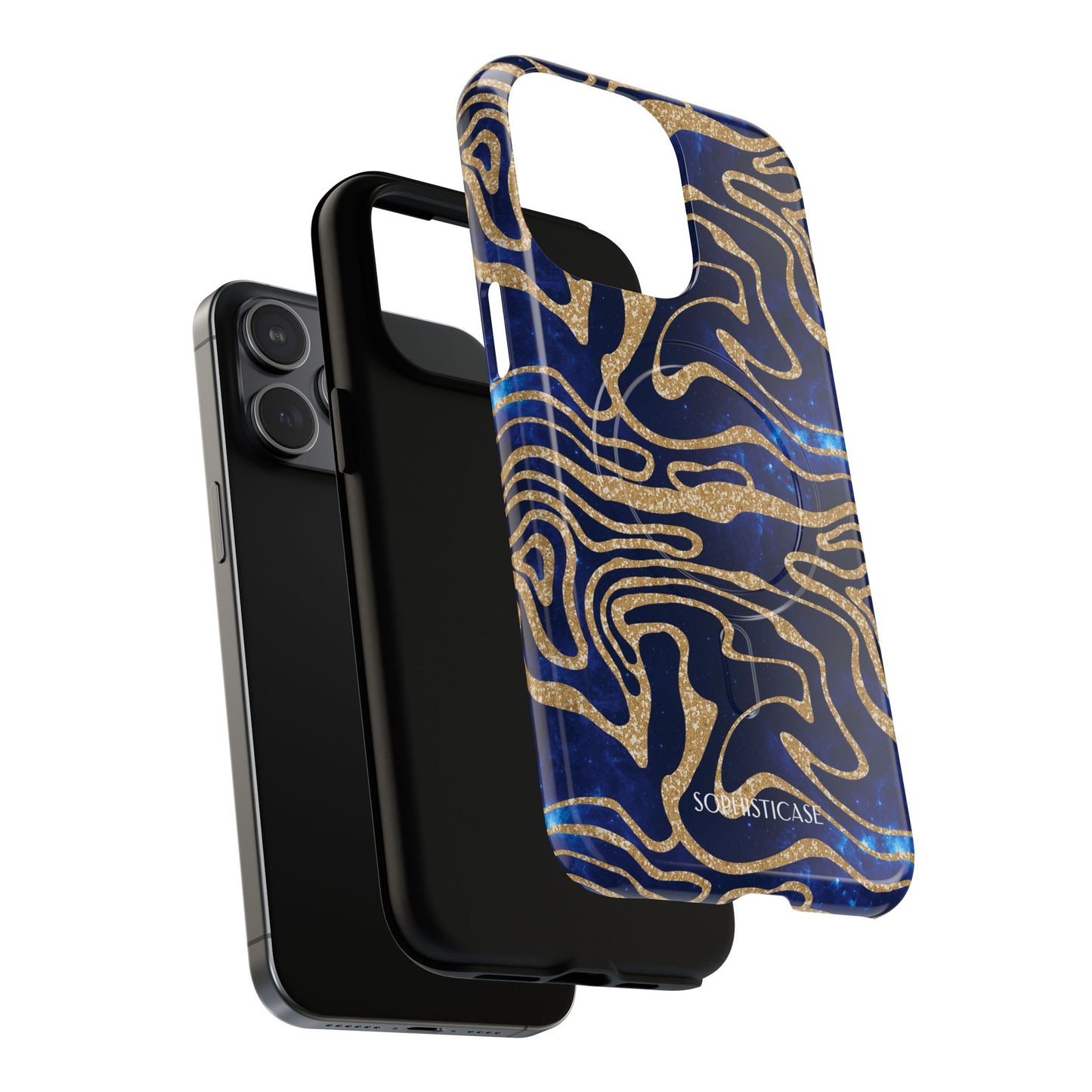 Cosmic Gold in Blue - iPhone Magsafe Case
