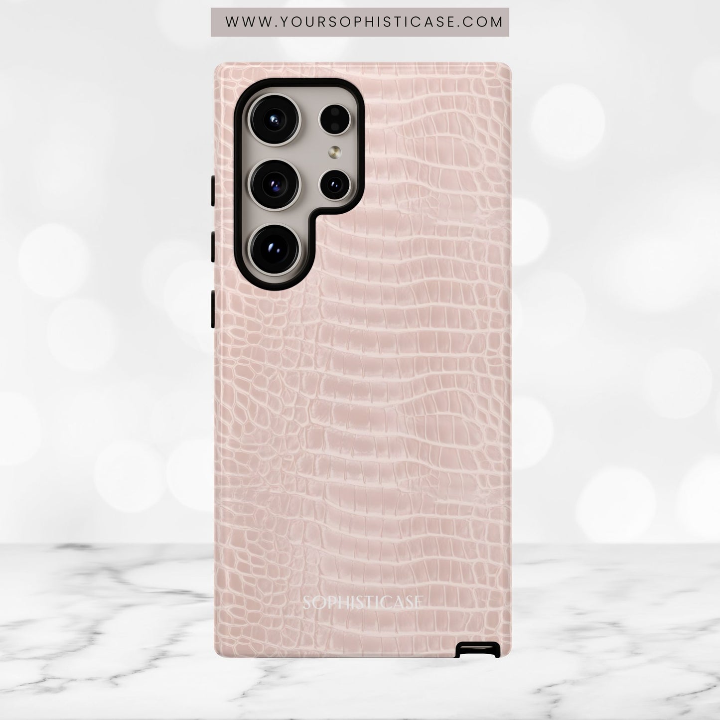 Luxe Leather in Neutral Beige - iPhone Case, Samsung Galaxy Case, Google Pixel Case