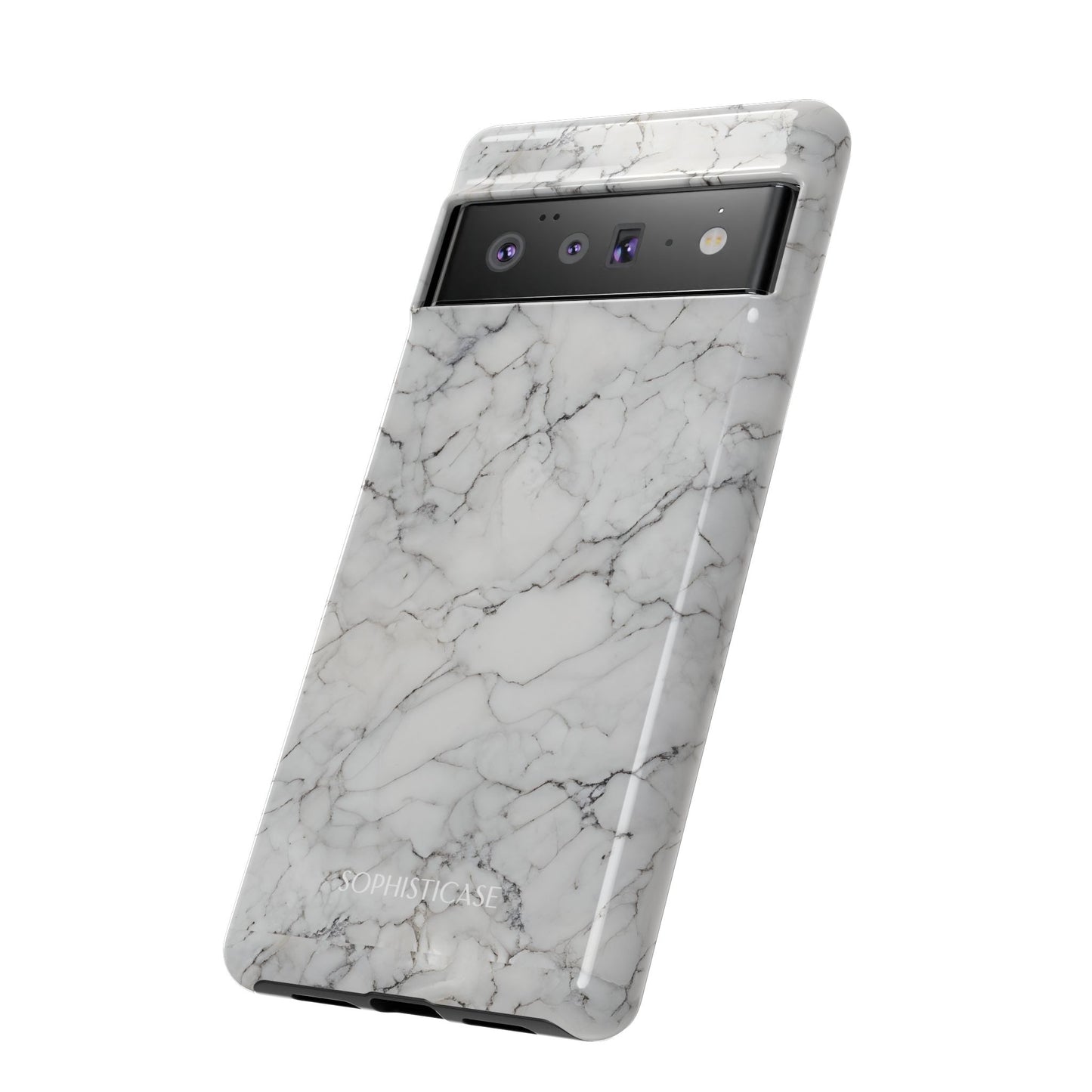 Marble Opulence in White - iPhone Case, Samsung Galaxy Case, Google Pixel Case