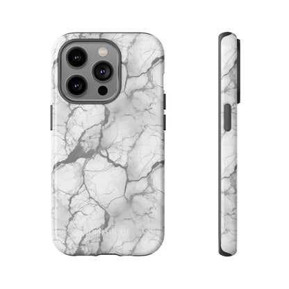 Marble Opulence in Charcoal Grey - iPhone Case