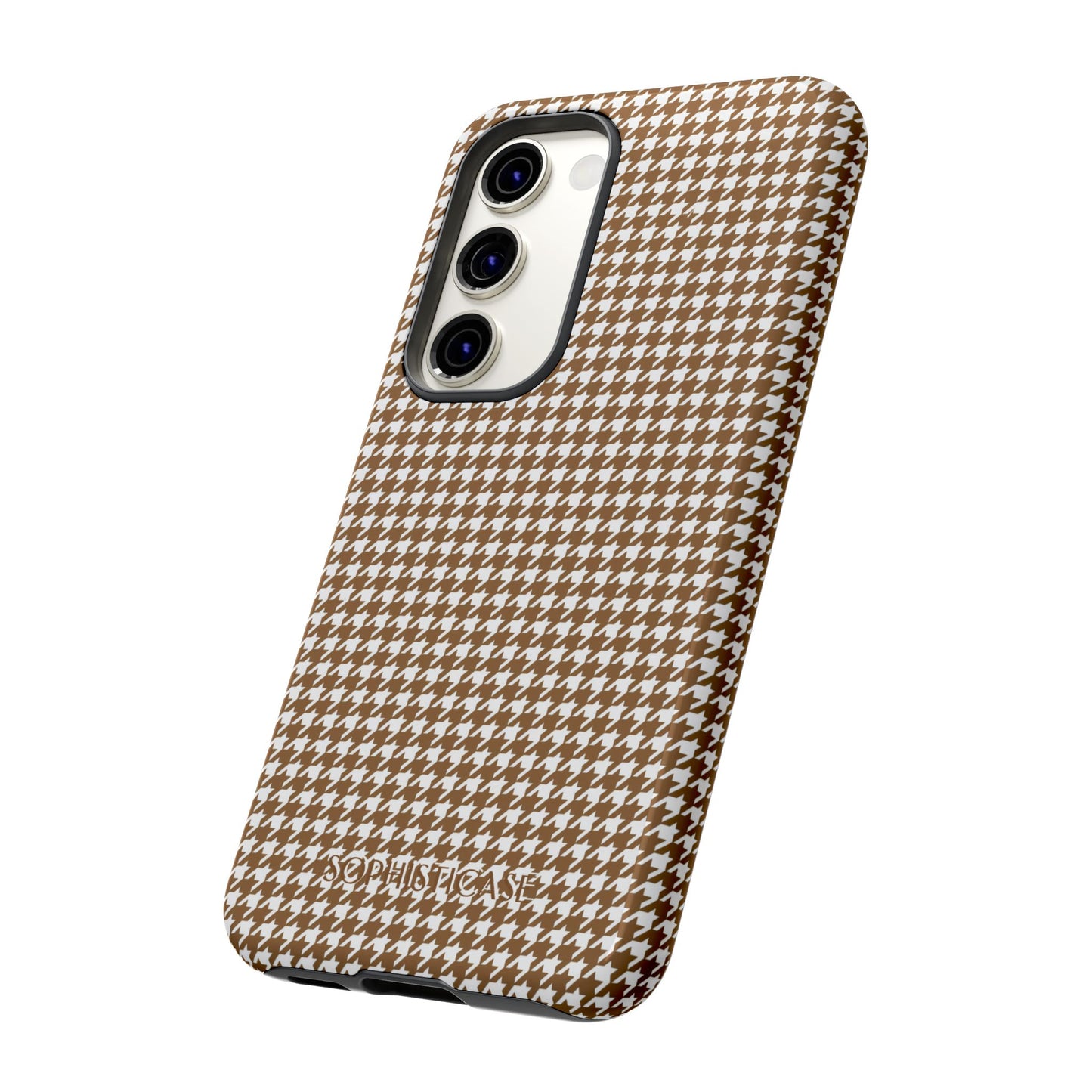 Tough Case - Houndstooth in Brown