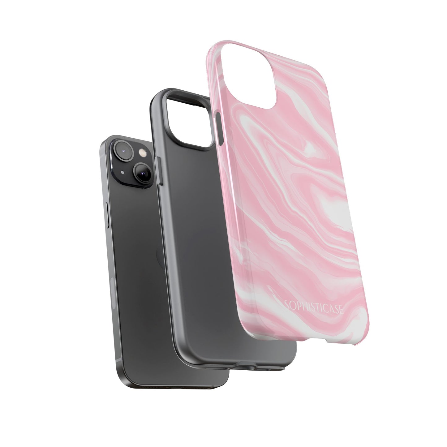 Liquid Dreams in Pink - Drop Proof Phone Case for iPhone