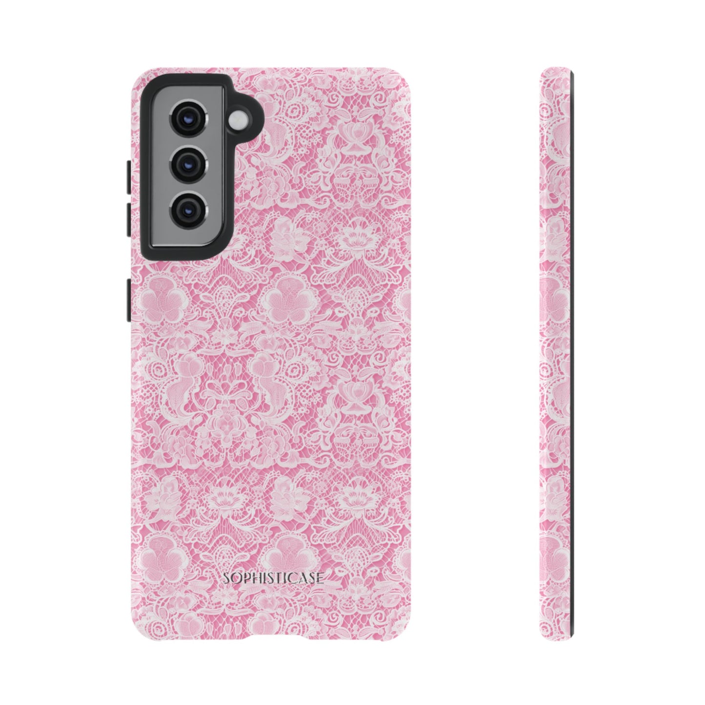 Luxe Lace in Pink - iPhone Case, Samsung Galaxy Case, Google Pixel Case
