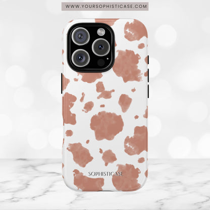 Holy Cow in Light Brown - iPhone Case