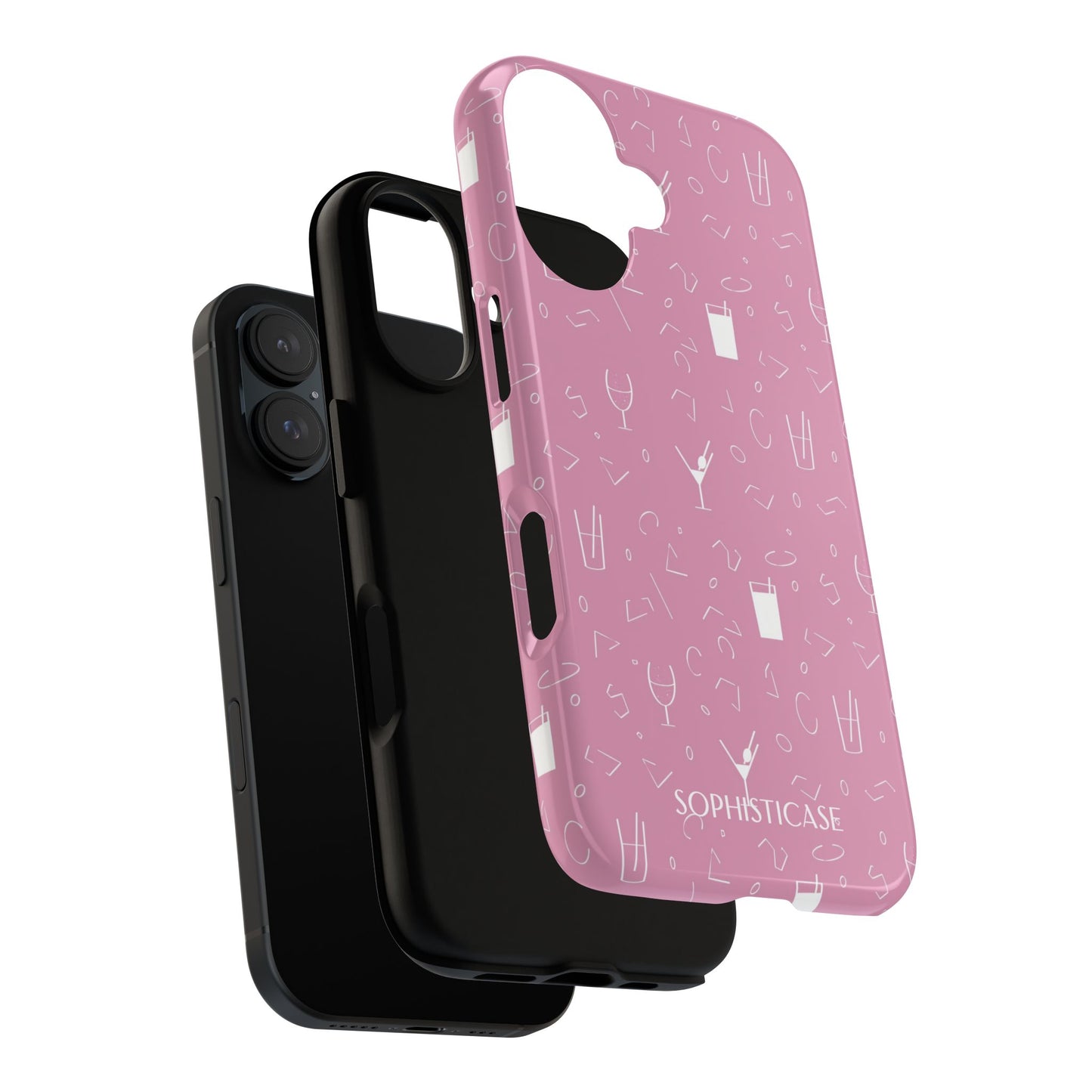 Cocktail Hour in Pink - iPhone Case