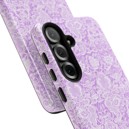 Luxe Lace in Purple - iPhone Case, Samsung Galaxy Case, Google Pixel Case