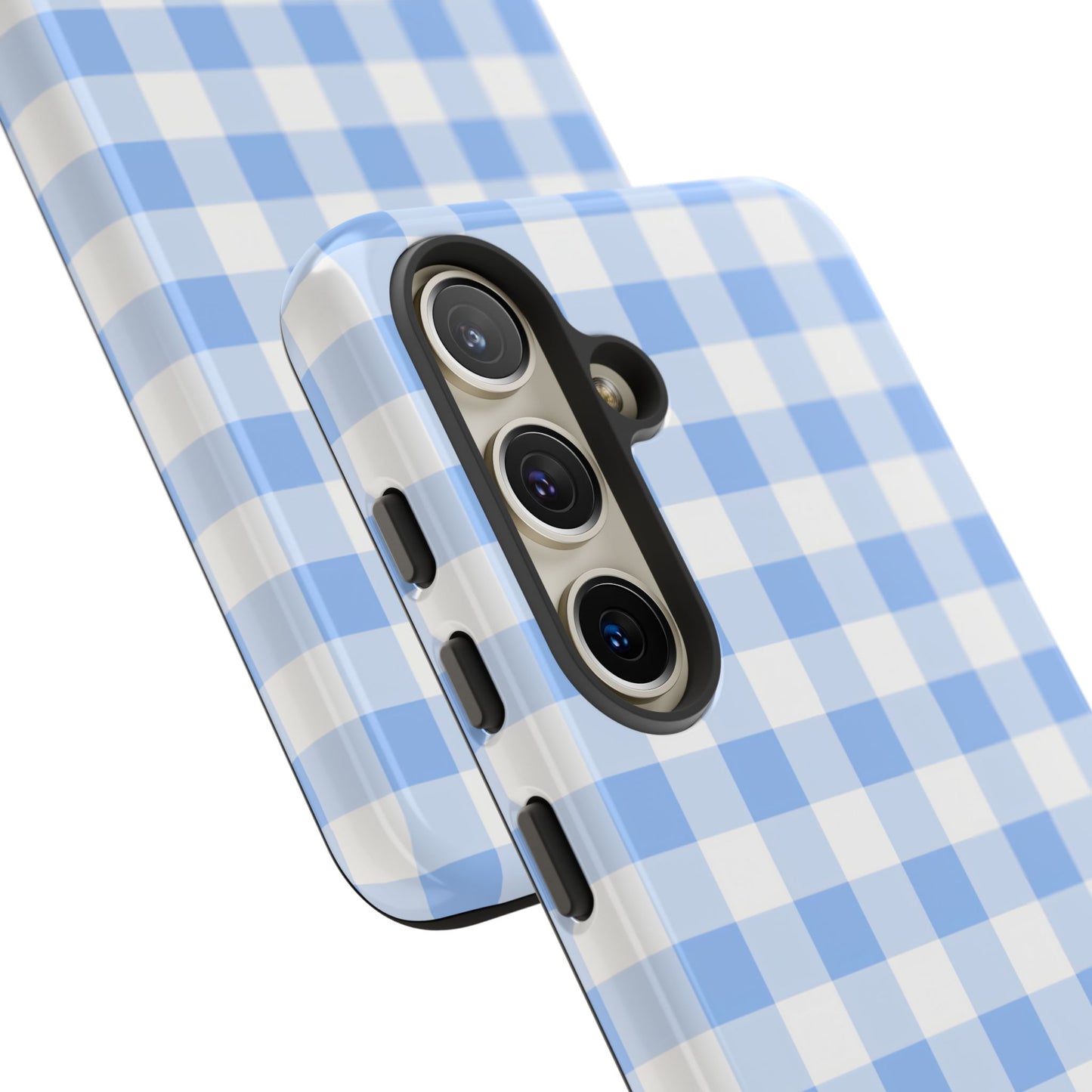 Gingham in Blue - Tough Phone Case for Samsung Galaxy