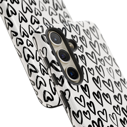 Dark Thoughts in Urban Heart - Tough Phone Case