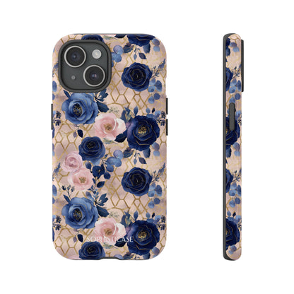 Royal Floral in Navy Blush - Tough Phone Case