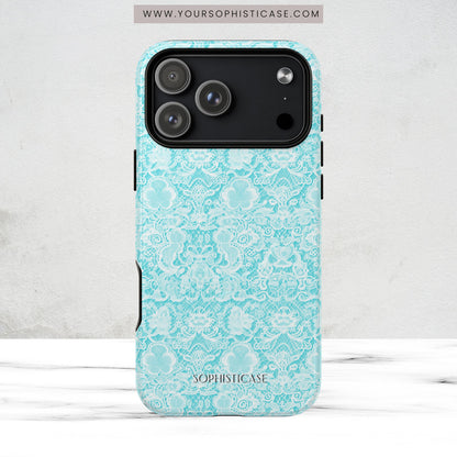 Luxe Lace in Aqua - Magsafe Case