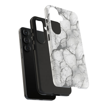Marble Opulence in Charcoal Grey - Tough Phone Case