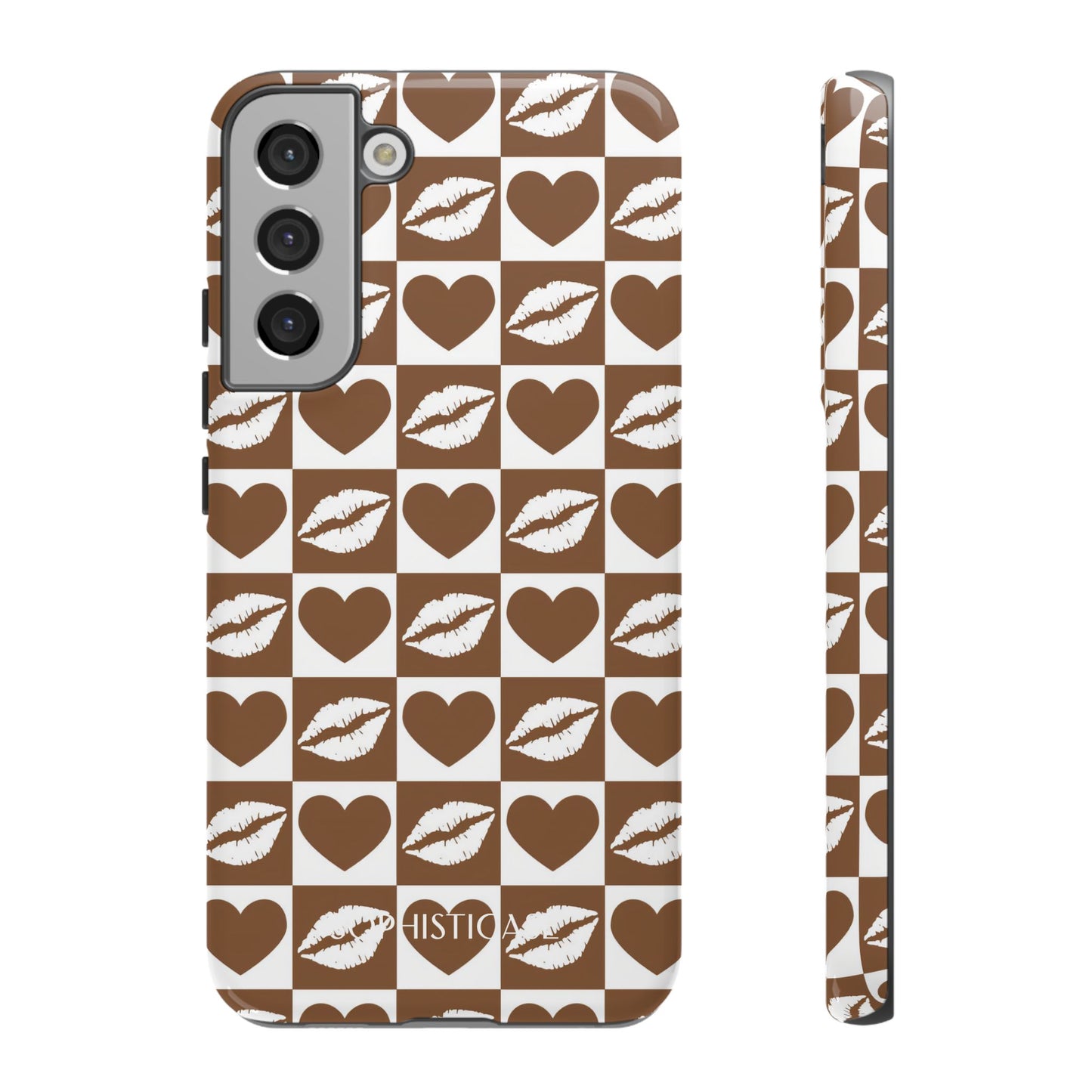 Belle Amie in Deep Brown - Galentines Release - Shockproof Phone Case for iPhone, Samsung Galaxy and Google Pixel