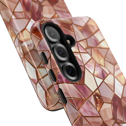 Rose' Runway in Champagne Mosaic - Tough Phone Case