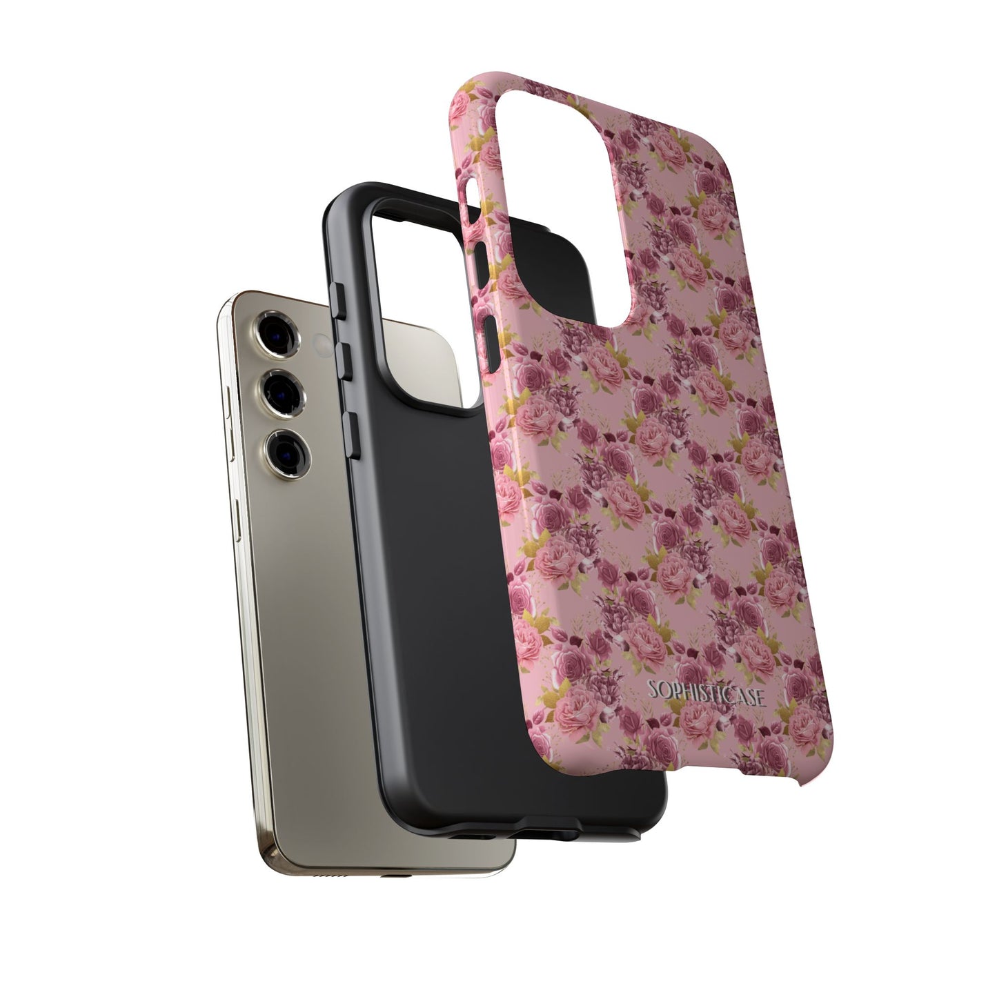 Rose Diamond Romance in Amelie - Tough Phone Case