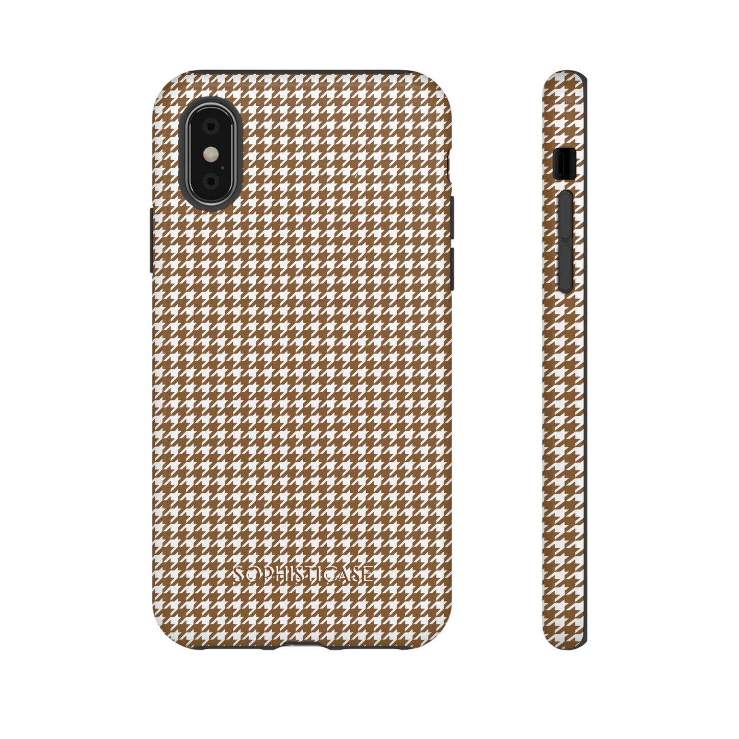 Tough Case - Houndstooth in Brown