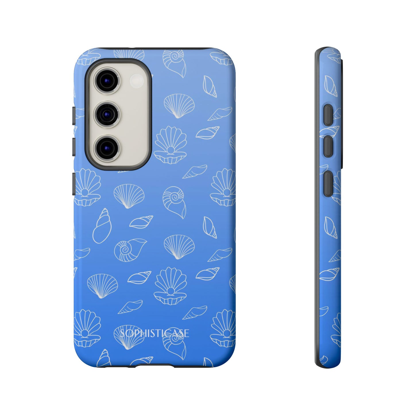 Seashell Society in Ocean Blue - iPhone Case, Samsung Galaxy Case, Google Pixel Case