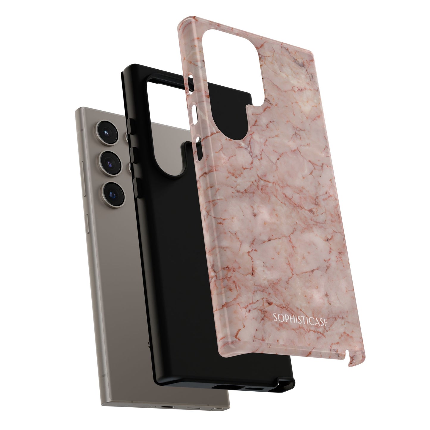 Marble Opulence in Pink - iPhone Case, Samsung Galaxy Case, Google Pixel Case
