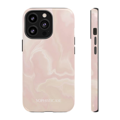 Liquid Magic in Beige Haze - iPhone Case