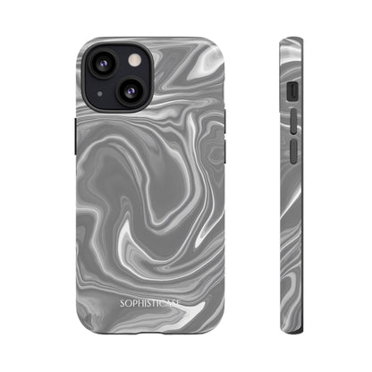 Liquid Dreams in Charcoal - iPhone Case