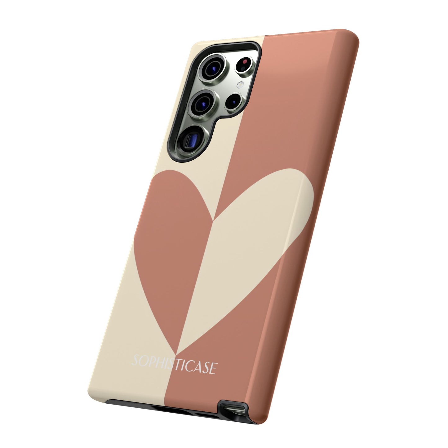 Be Mine in Brown and Cream - iPhone Case, Samsung Galaxy Case, Google Pixel Case