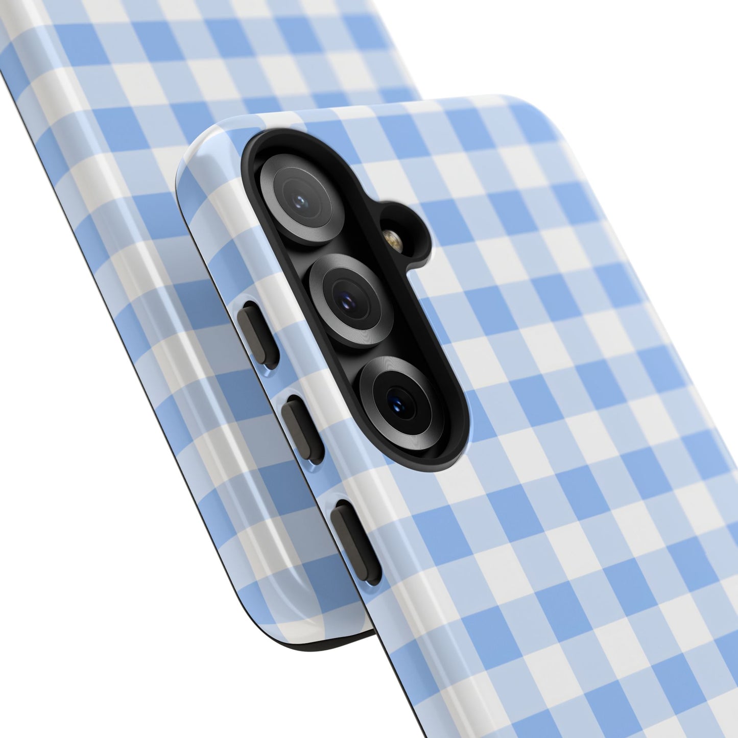 Gingham in Blue - Tough Phone Case