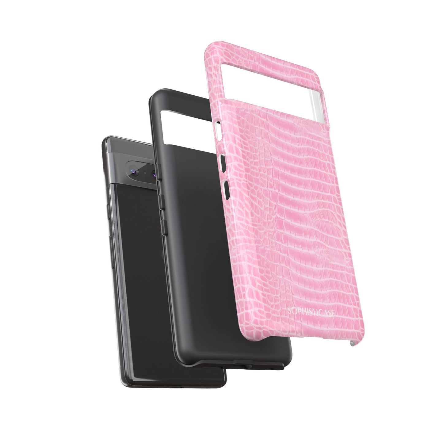 Luxe Leather in Pink - Tough Phone Case