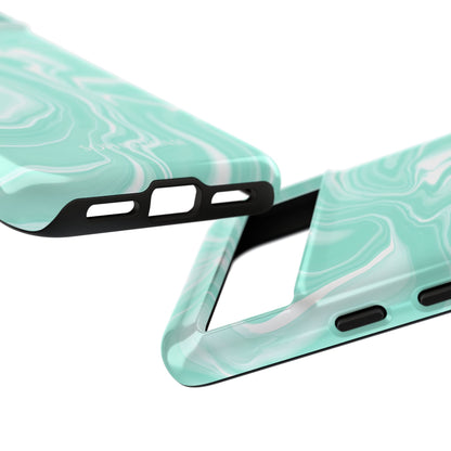 Liquid Dreams in Green - Tough Phone Case