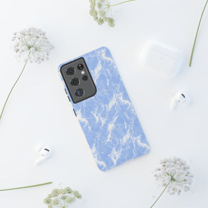 Marble Crush in Blue - Tough Phone Case