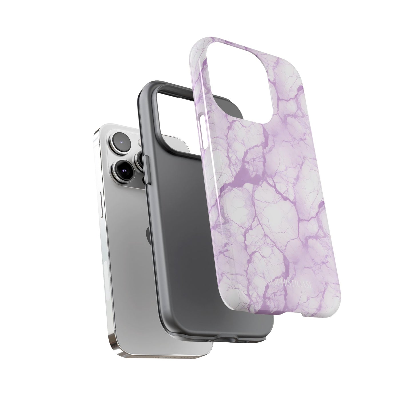Marble Opulence in Purple - iPhone Case