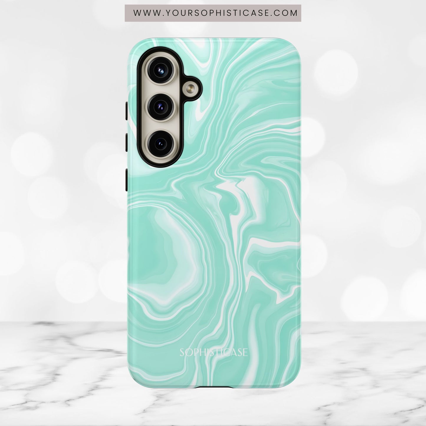 Liquid Dreams in Green - Tough Phone Case
