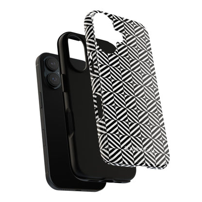 Illusions in Black - iPhone Case
