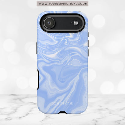 Liquid Dreams in Smoke Blue - iPhone Case