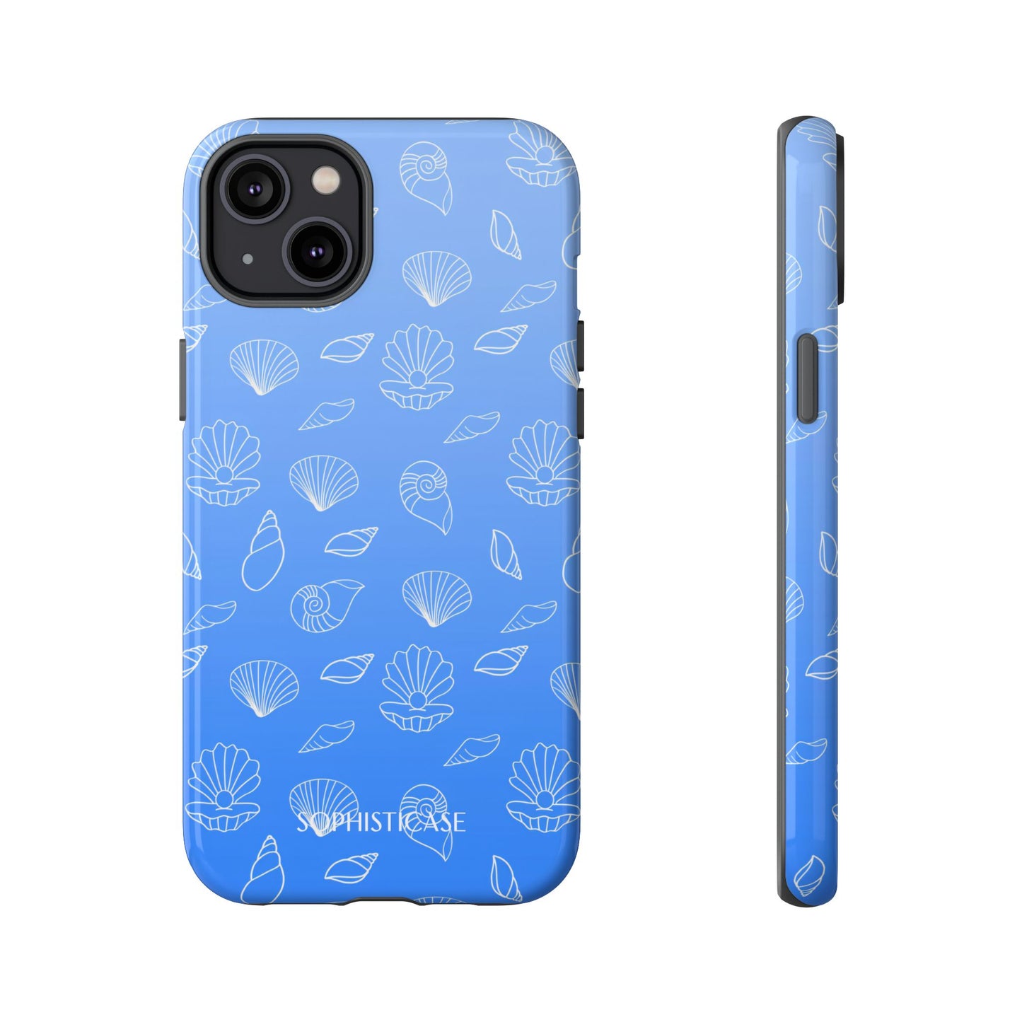 Seashell Society in Ocean Blue - iPhone Case