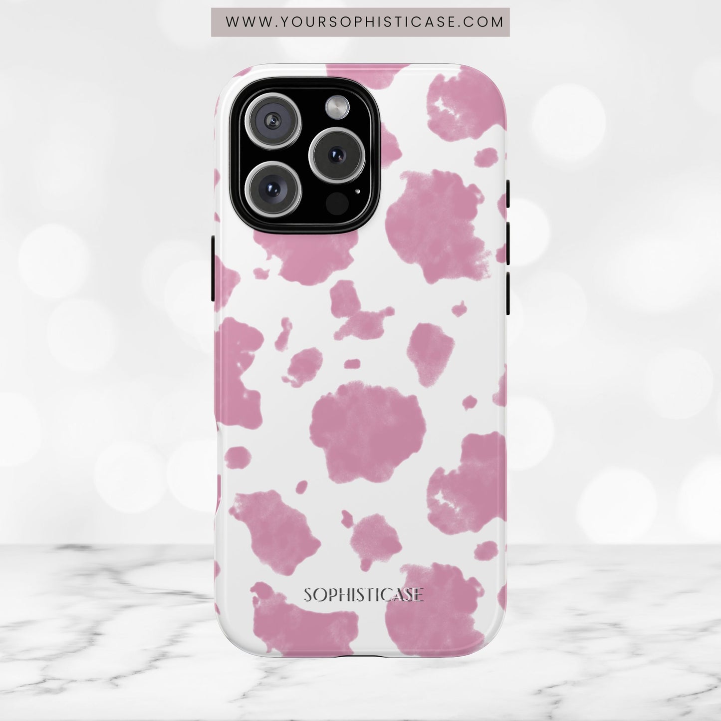 Holy Cow in Pink - iPhone Case, Samsung Galaxy Case, Google Pixel Case