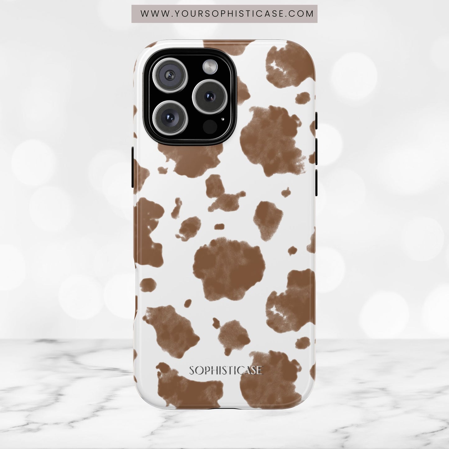 Holy Cow in Brown - iPhone Case, Samsung Galaxy Case, Google Pixel Case
