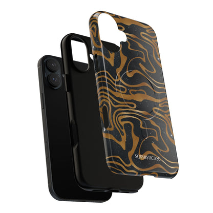 Cosmic Gold in Black - iPhone Magsafe Case