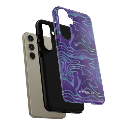 Cosmic Zebra in Blue & Purple - iPhone Case, Samsung Galaxy Case, Google Pixel Case