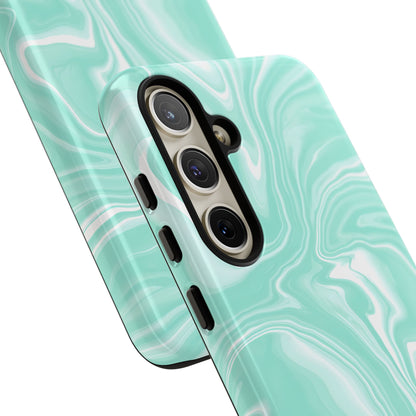 Liquid Dreams in Green - Tough Phone Case