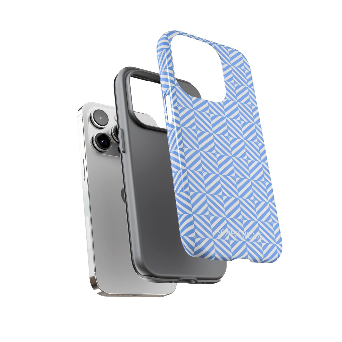 Illusions in Blue - iPhone Case