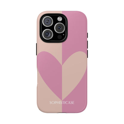 Be Mine in Pink and Brown - Tough Phone Case for iPhone