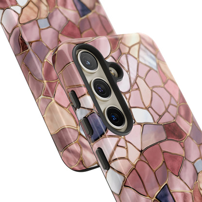 Rose' Runway in Pink Mosaic - Tough Phone Case