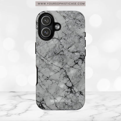Marble Opulence in Grey - iPhone Case, Samsung Galaxy Case, Google Pixel Case