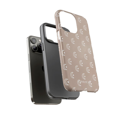 Moon Phase in Boho Brown - iPhone Case