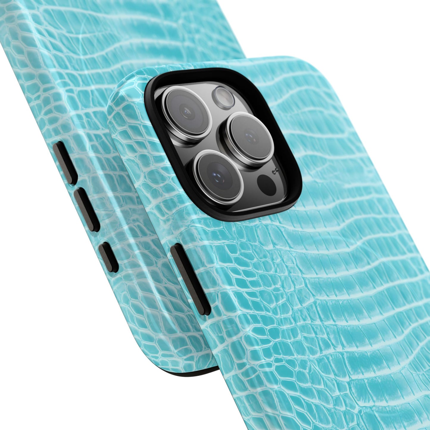 Luxe Leather in Aqua - Magsafe Case