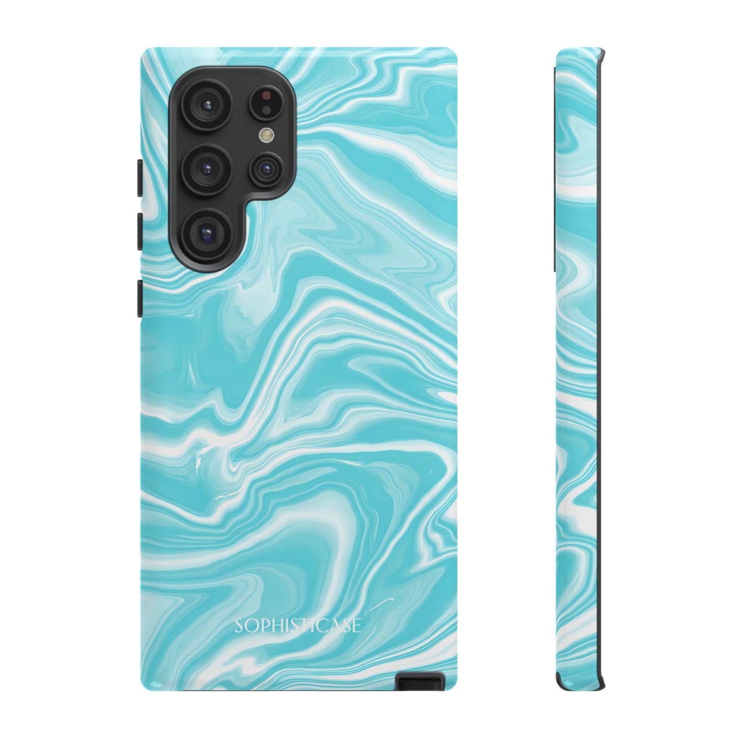 Liquid Dreams in Aqua - Tough Phone Case