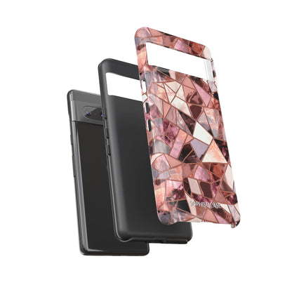 Rose' Runway in Merlot Mosaic - Tough Phone Case